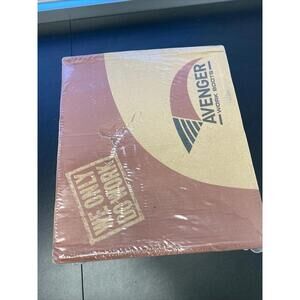 Avenger Men Crosscut A7712 Lace Up Steel Toe Black Hiking Boots Sz US 9 M-Sealed